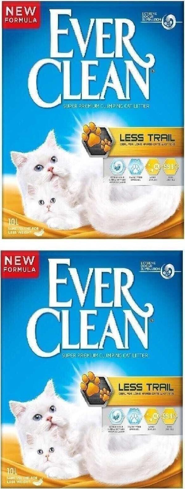 Ever Clean Less Trail (patilere Yapışmayan) Kedi Kumu 10 Lt X 2 Adet - Image 1