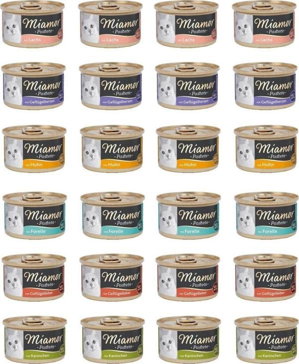 Miamor 6 Çeşit Karma Kedi Konserve 85 Gr. X 24 Adet - Image 1