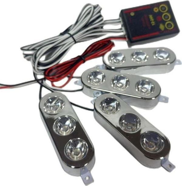 Space Çakar Lamba 3X4 Led Kırmızı-Mavi 12-24V / Lapa535-2 - Image 1