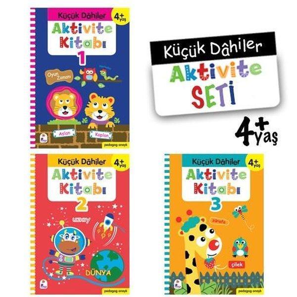 Küçük Dahiler Aktivite Seti 4+ Yaş - 3 Kitap Takım - İndigo Çocuk - Image 1