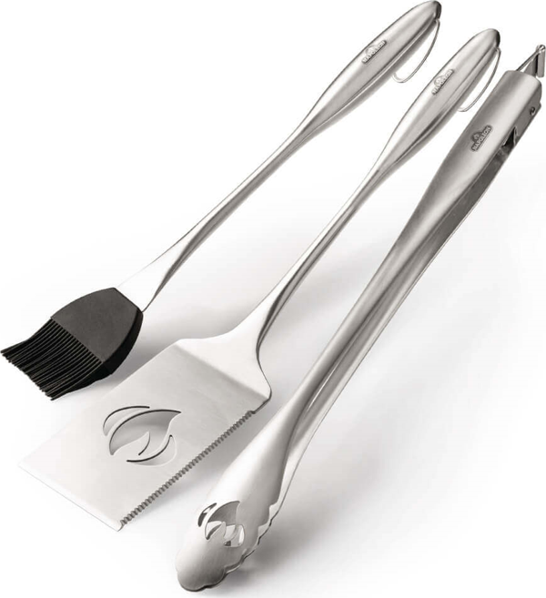 Napoleon Pro Üçlü Set Spatula, Maşa, Sos Fırçası Paslanmaz Çelik - Image 1