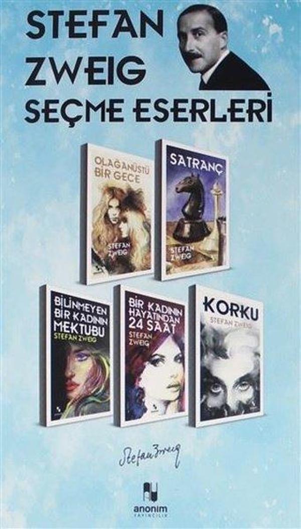 Stefan Zweig Seçme Eserleri Seti - 5 Kitap Takım - Kutulu - Anonim Yayınları - Image 1