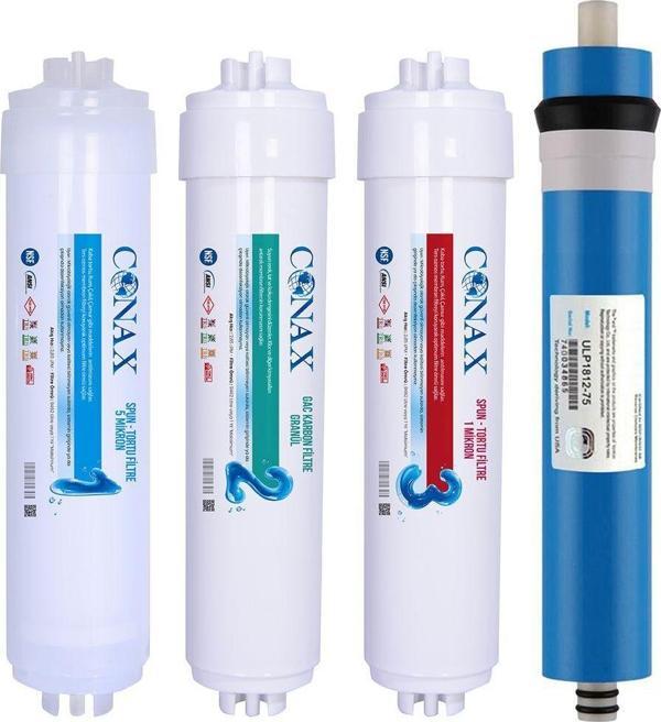 Aquifer İhlas Aura Cebilon Silver ve Aura Cebilon Platinum Su Arıtma Cihazı Uyumlu 4'lü Filtre Seti - Image 1
