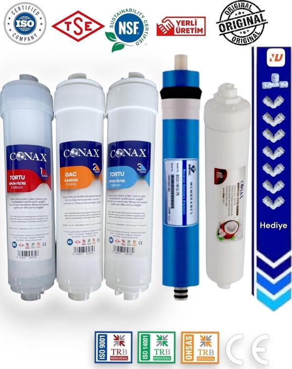 Conax Tüm Kapalı Kasalar Için 5 Aşamalı Inline Filtre Seti (ORJİNAL YENİ SERİ) Benc Membran - Image 1