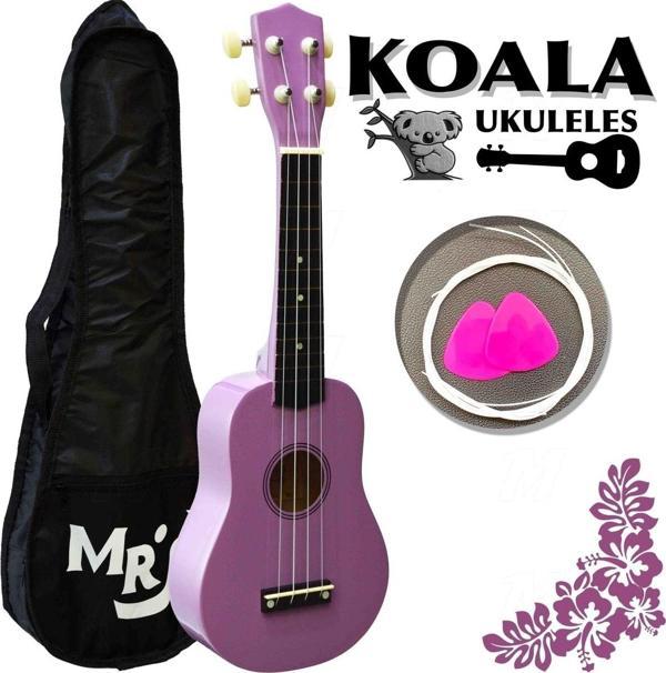 Koala Ukulele Seti Kılıf + Pena + Takım Tel Hediye Ka215Pu - Image 1