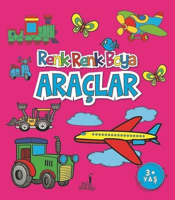 Boyama Kitabı Araçlar Renk Renk Boya - Pal Sokağı - Image 1