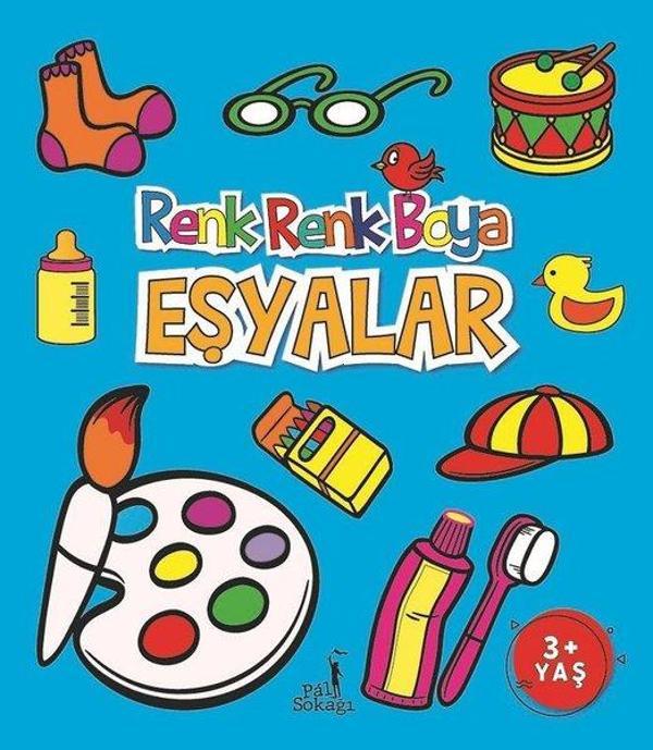 Boyama Kitabı Eşyalar Renk Renk Boya - Pal Sokağı - Image 1