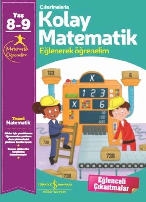 Çıkartmalarla Kolay Matematik 8 - 9 Yaş - İş Bankası Kültür Yayınları - Image 1