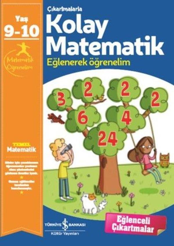 Çıkartmalarla Kolay Matematik 9 - 10 Yaş - İş Bankası Kültür Yayınları - Image 1