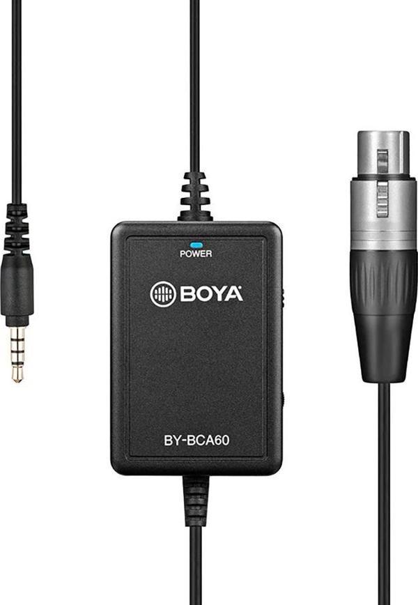 Boya BY-BCA60 48V Phantom Mobil XLR Mikrofon Kablo - Image 1