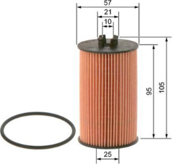 Bosch Opel Agila A 1.0 2003 2007 Arası 09864b7009 Yağ Filtresi  - Image 1