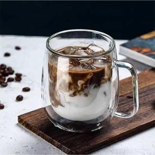 Mithra Life 250 ML Çift Cidarlı Isı Yalıtımlı Kulplu Cam Şeffaf Kupa MIT1008 - Image 1