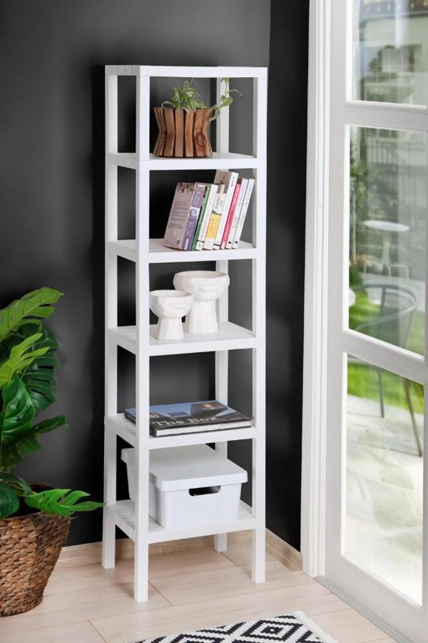 Mithra Life 6 Katlı Plastik Beyaz Banyo Mutfak Rafı MIT1044 - Image 1