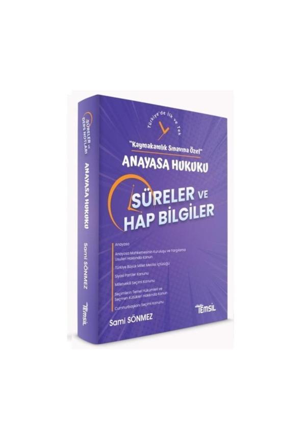 Temsil Yayınları Kaymakamlık Sınavına Özel Anayasa Huk Süreler - Temsil Kitap - Image 1