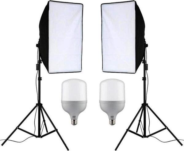 Aa Plus Ikili Softbox Seti ( 50X70 Cm) Lambalı Toplam 9000 Lümen - Image 1