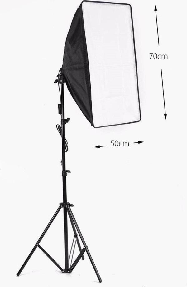 Aa Plus Softbox Sabit Işık Seti 50X70 Cm- 50 Watt (500 Watt Çıkış Gücü) - Image 1