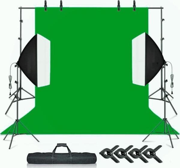 Ada Greenbox Chromakey Green Screen Greenbox Yeşil Fon Perde Çekim Seti (2X3M) - Image 1