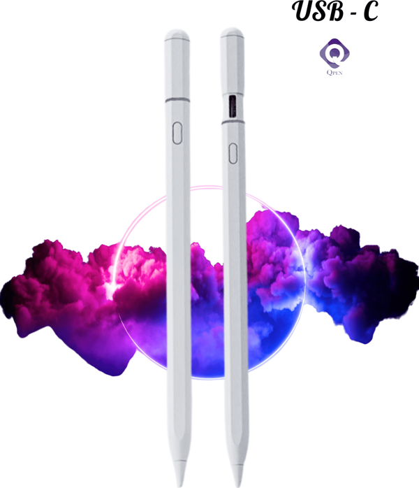 iPad 11 inç Air 6.Nesil 2024 Uyumlu USB-C Avuçiçi Red Eğim Özellikli Bluetooth Bağlantılı Stylus Pen - Image 1