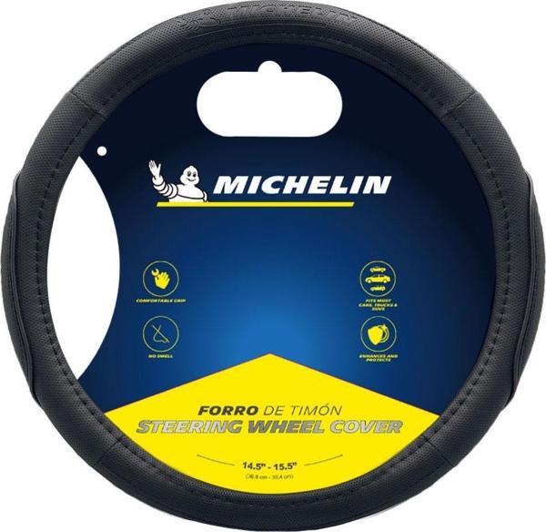 Michelin MC1003N Premium Suni Deri Direksiyon Kılıfı SİYAH - Image 1