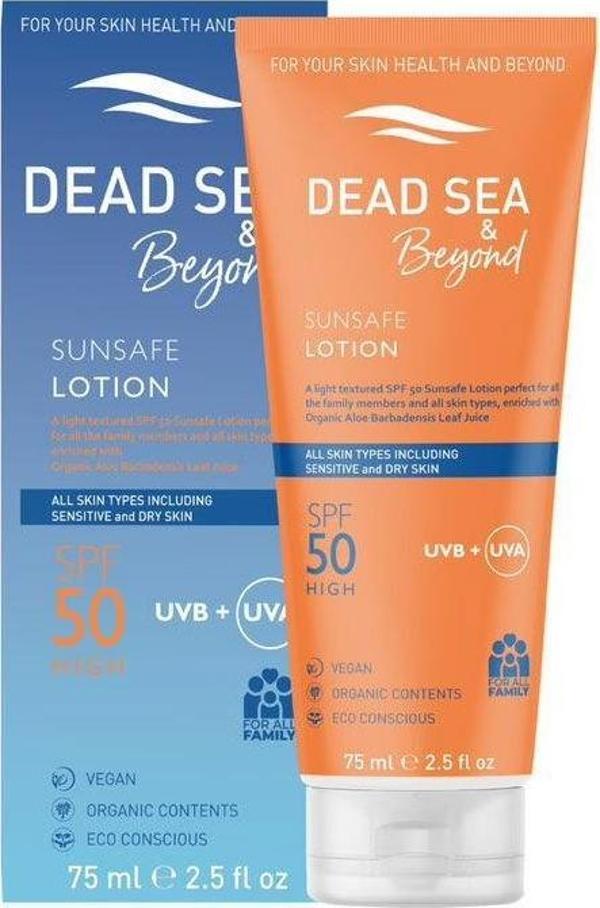 Dead Sea Beyond Sunsafe Lotion SPF50+ 75 ml - Image 1