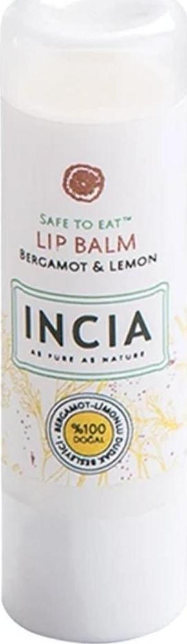 Incia Doğal Dudak Besleyici Bergamot & Limonlu 6gr  - Image 1