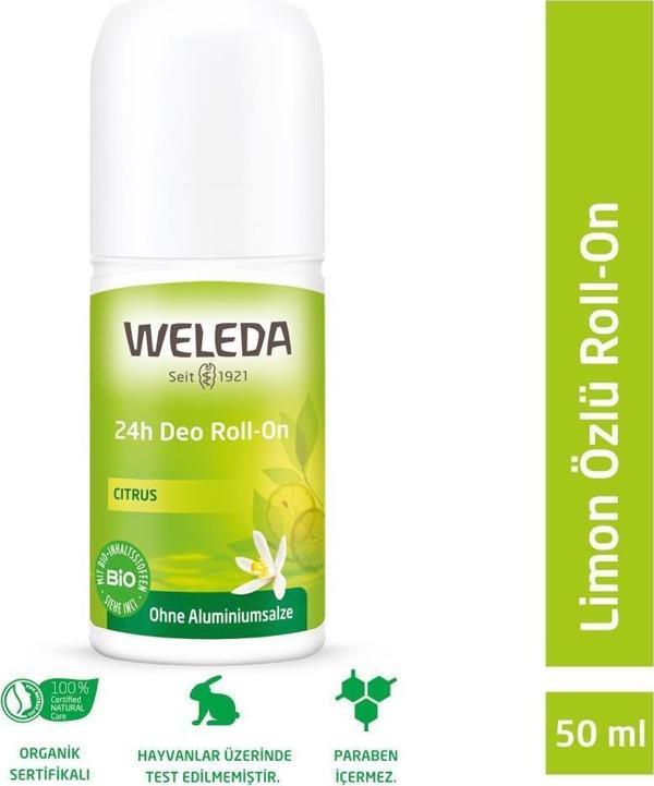 Weleda Limon Özlü Doğal Roll-On Deodorant 50ml - Image 1