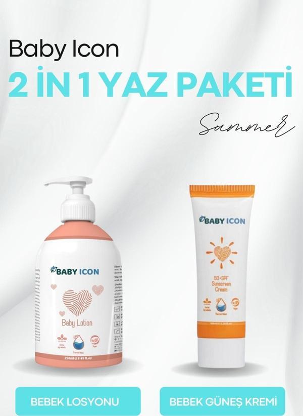 2 in 1 İkili Yaz Seti Bebek Losyonu & Bebek Güneş Kremi - Image 1