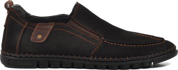 Ayakmod D2024 Siyah Nubuk Hakiki Deri Erkek Günlük Ayakkabı - Image 1