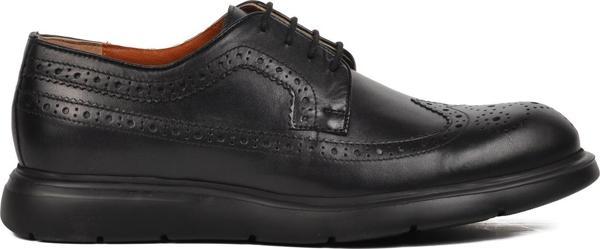 Ayakmod Premium 33281 Siyah Hakiki Deri Erkek Casual Ayakkabı - Image 1