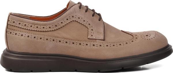 Ayakmod Premium 33281 Vizon Nubuk Hakiki Deri Erkek Casual Ayakkabı - Image 1
