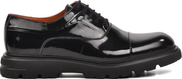 Ayakmod Premium 33283 Siyah Rugan Hakiki Deri Erkek Casual Ayakkabı - Image 1