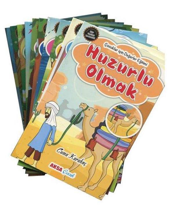 Çocuklar İçin Hikayelerle Değerler Eğitimi Seti - 10 Kitap Takım - Aksa Çocuk - Image 1