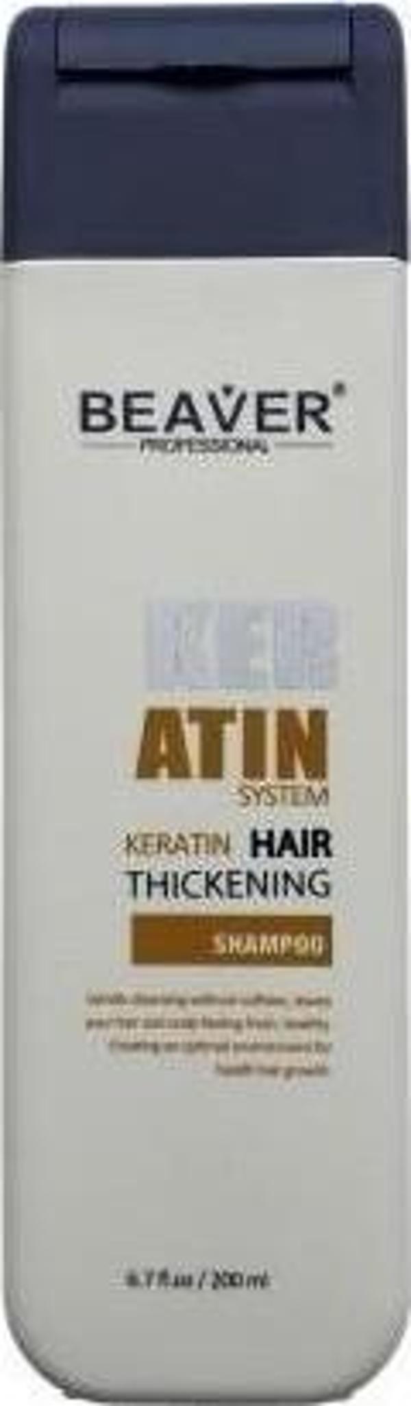 Beaver Keratin Hair Thickening Shampoo 200 ml - Image 1