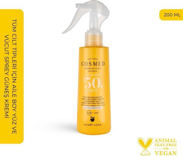 Cosmed Sun Essential Spf50+ Güneş Losyonu 200 ml - Image 1