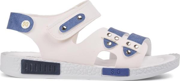 Ayakmod 210107 Beyaz-Kot Mavi Comfort Erkek Çocuk Sandalet - Image 1