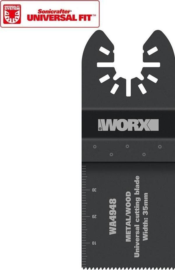 WORX WA4948 Çok Amaçlı Raspalama Makinesı İçin 35x40mm Ahşap, Fiberglas, PVC Universal Kesme Bıçağı - Image 1
