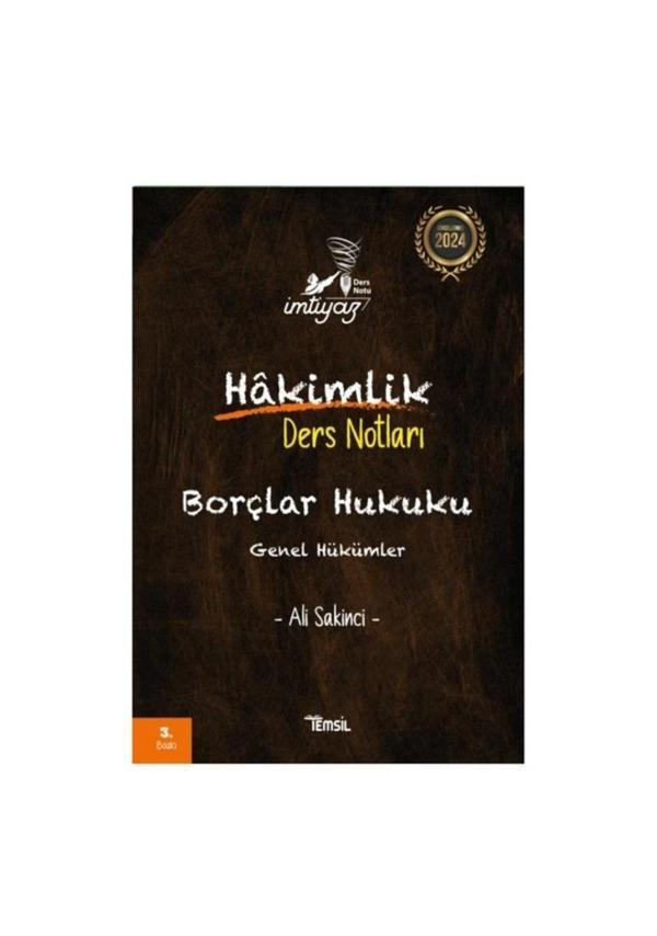 Temsil Yayınları İmtiyaz Hakimlik Borçlar Hukuku Genel Hükümler - Temsil Kitap - Image 1