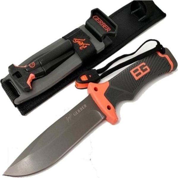 28 Cm Kılıflı Magnezyum Çubuklu Kamp Bıçağı - Image 1
