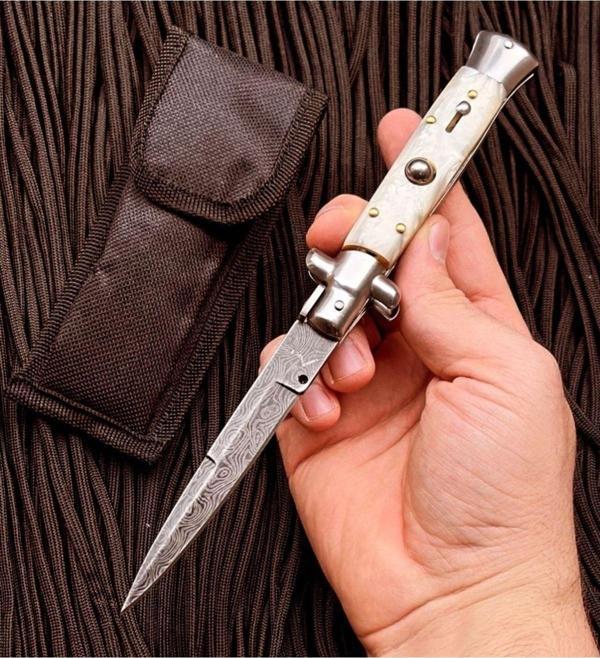 Akc Italyan Damascus Işlemeli Çakı - Image 1