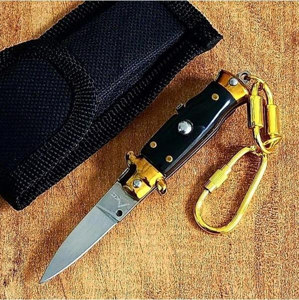 Orjinal Italyan Mini Stiletto 10 Cm Siyah - Image 1