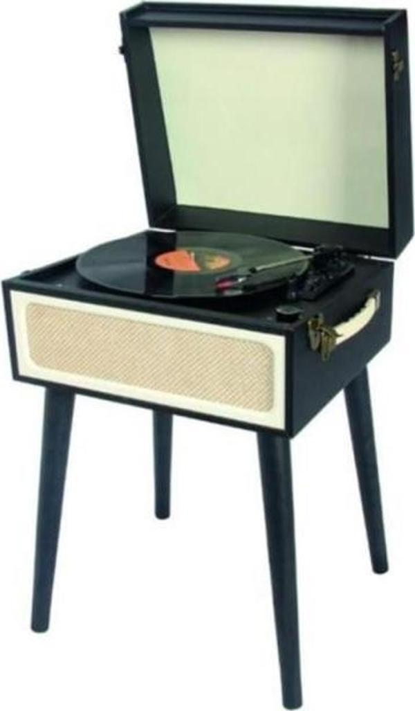 Ktools Long Play Retro Plus Siyah Ayaklı Pikap - Image 1