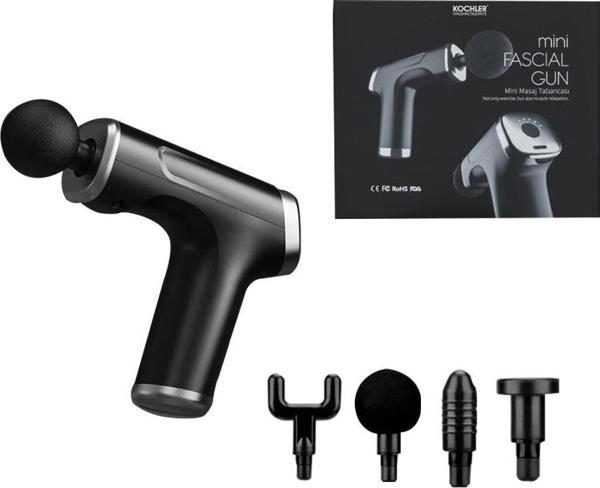 Kochler 4 Başlıklı Mini Fascial Gun Profesyonel Masaj Tabancası ve Masaj Aleti - Image 1