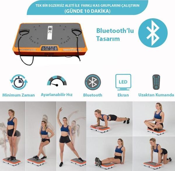 Kochler Bluetoothlu Shaper Titreşimli Kondisyon Aleti Ve Egzersiz Aleti - Kumandalı - Çoklu Program Modu - Image 1