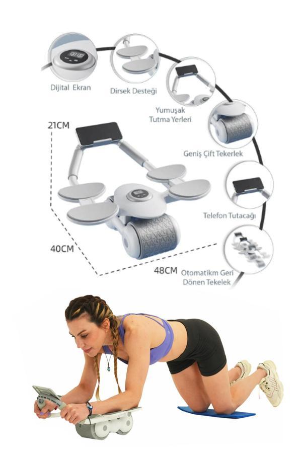 Kochler Dijital Ekranlı Çek Bırak - Dirsek Destekli Mekik Aleti - Karın Egzersiz Aleti - Image 1