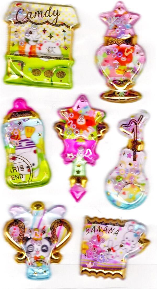 Sticker Kabartmalı Stiker Defter, Planlayıcı Etiket (sulu-909)-14x8 cm - Sulu Candy Shop - Image 1