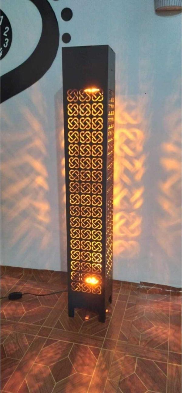 Ahşap Ev Dekorasyonu Gece Aydınlatması Gece Lambası Led Işıklı Lambader 100cm (gk104) - Image 1