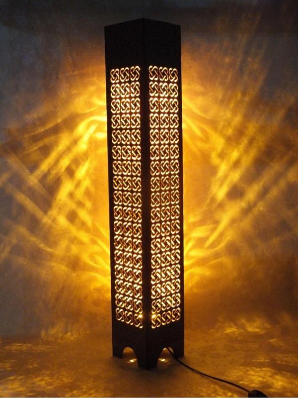 Ahşap Ev Dekorasyonu Gece Aydınlatması Gece Lambası Led Işıklı Lambader 100cm (GK47) - Image 1