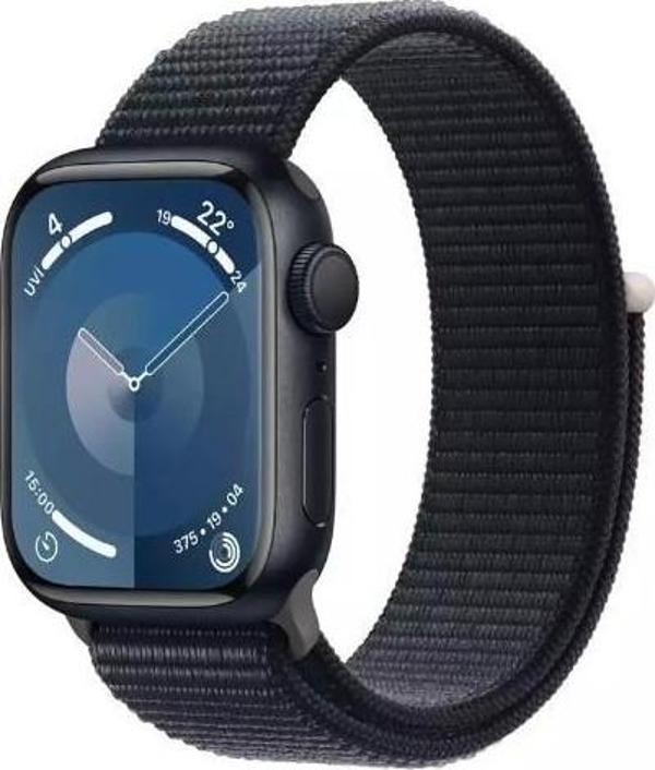 Apple Watch Seri 9 Gps 41 mm Gece Yarısı Alüminyum Kasa Spor Loop Mr8Y3Tu/A (Apple Türkiye Garantili ) - Image 1