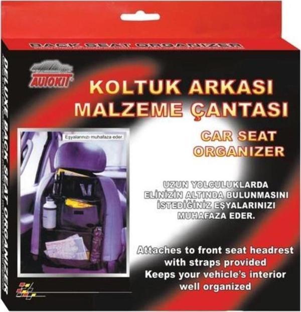 Autokit Araç Oto Koltuk Arkası Organizer Eşya Düzenleyici Ceplik - Image 1