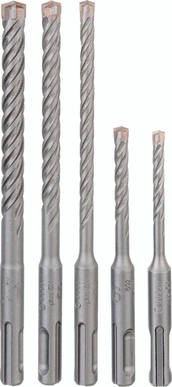 Bosch Sds Plus-5x Serisi Kırıcı Delici Matkap Ucu 5 Parça Set (5,6 X 110 Mm, 6,8,10 X 160 Mm) - Image 1